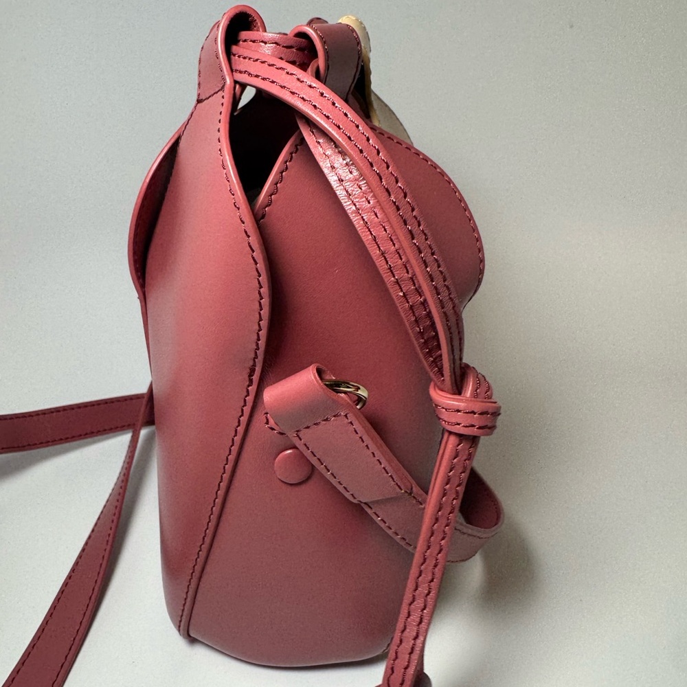 SOLD Chloé Tulip Mini Bucket Bag Pink (Faded Rose) & Cream Leather Luxury Bag - Picture 10 of 11
